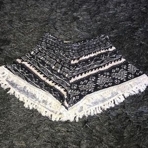 Tribal print shorts